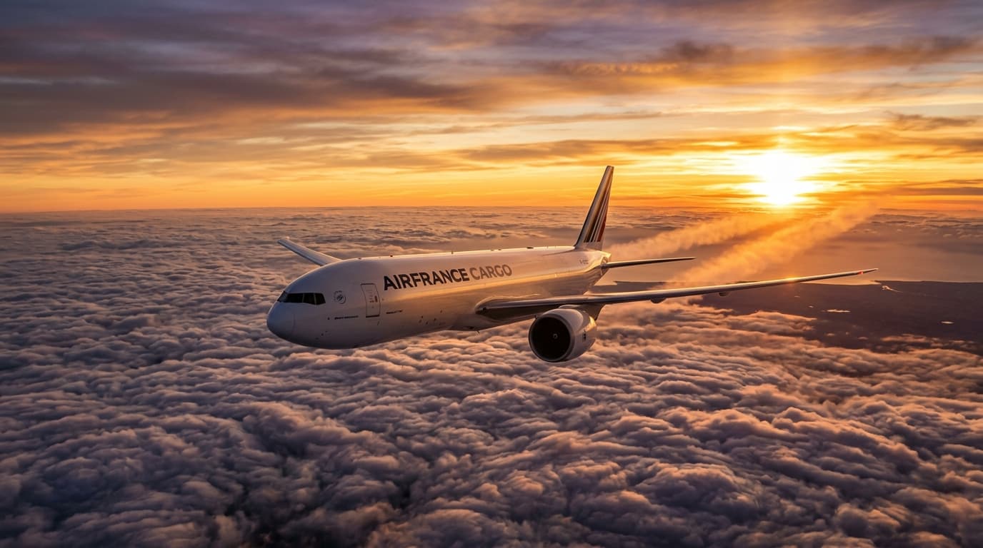 Avion-cargo en transit aérien Paris vers Abidjan